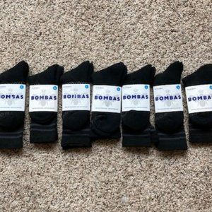 Bombas Socks - New; Black; 7 pairs; Women's Size Small